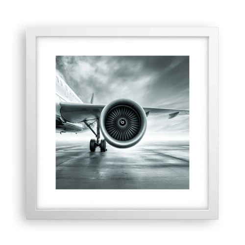 Plagát v bielom ráme - Toto je sila! - 30x30 cm