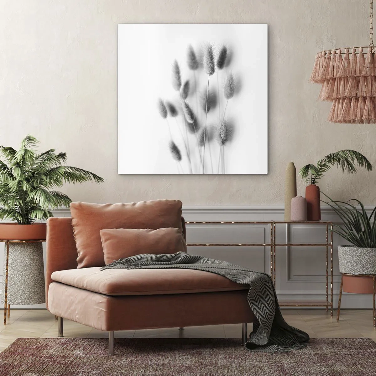 Obraz na plátne - Našuchorená tráva - 70x70 cm