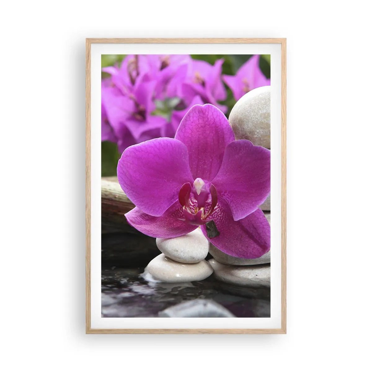 Plagát v ráme zo svetlého duba - Už odpočívaš - 61x91 cm