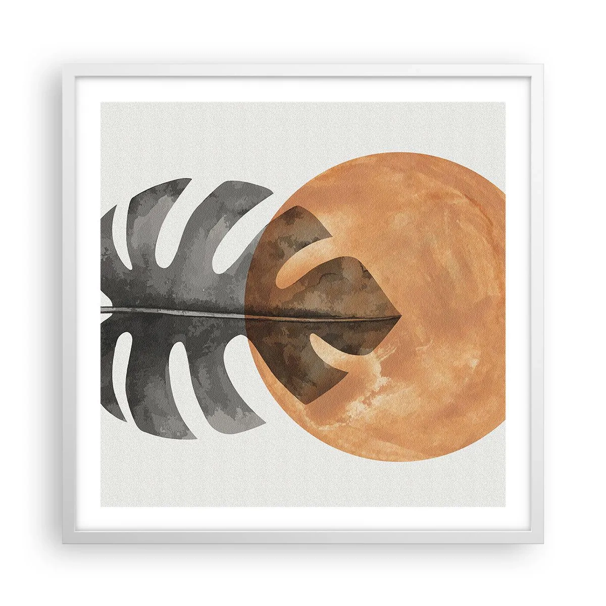 Plagát v bielom ráme - Vždy slnko - 60x60 cm