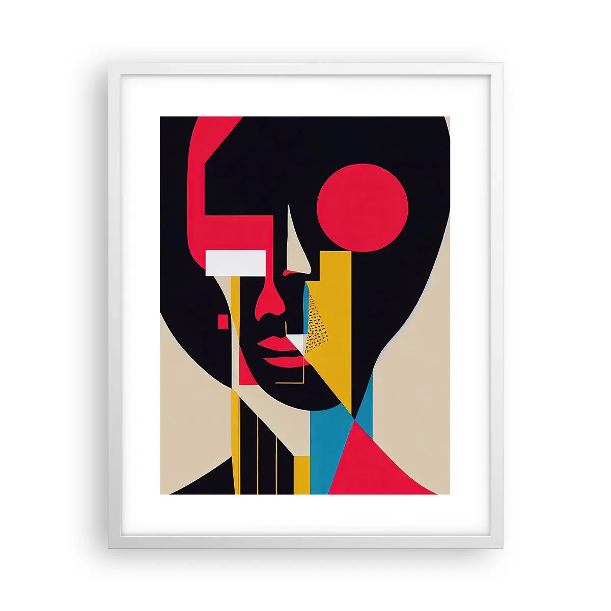 Plagát v bielom ráme - Jej vnútorný svet - 40x50 cm