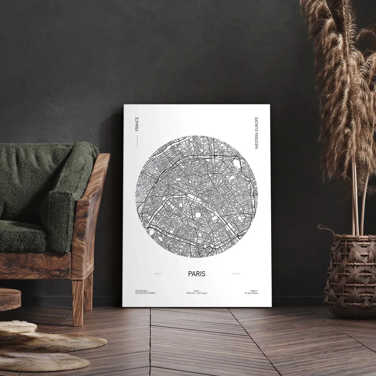 Obraz na plátne - Anatómia Paríža - 45x80 cm