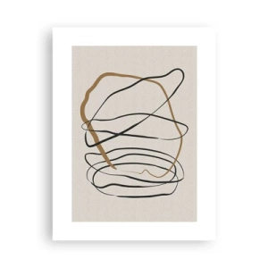 Plagát - Kompozícia – tanec v slučke - 30x40 cm