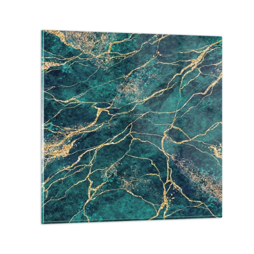 Obraz na skle - Zlatá žila - 60x60 cm