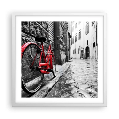 Plagát v bielom ráme - Skutočná krása nestarne - 50x50 cm