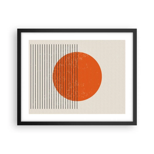 Plagát v čiernom ráme - Vždy slnko - 50x40 cm