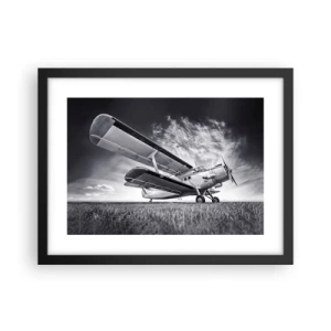 Plagát v čiernom ráme - Okrídlený pútnik - 40x30 cm