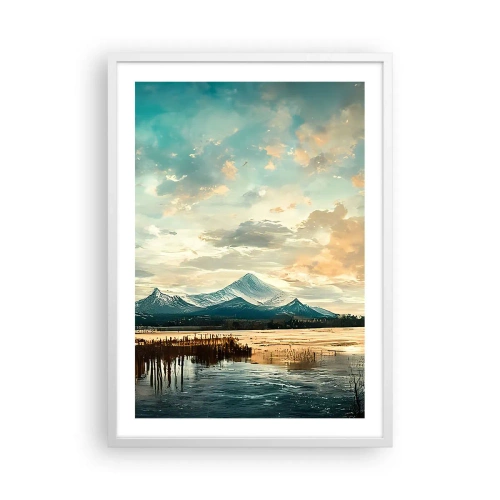 Plagát v bielom ráme - Pod ochranou neba - 50x70 cm