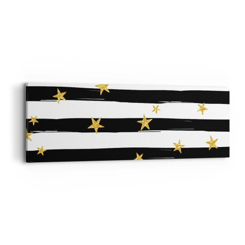 Obraz na plátne - Všetci sme sa narodili pod šťastnou hviezdou - 90x30 cm