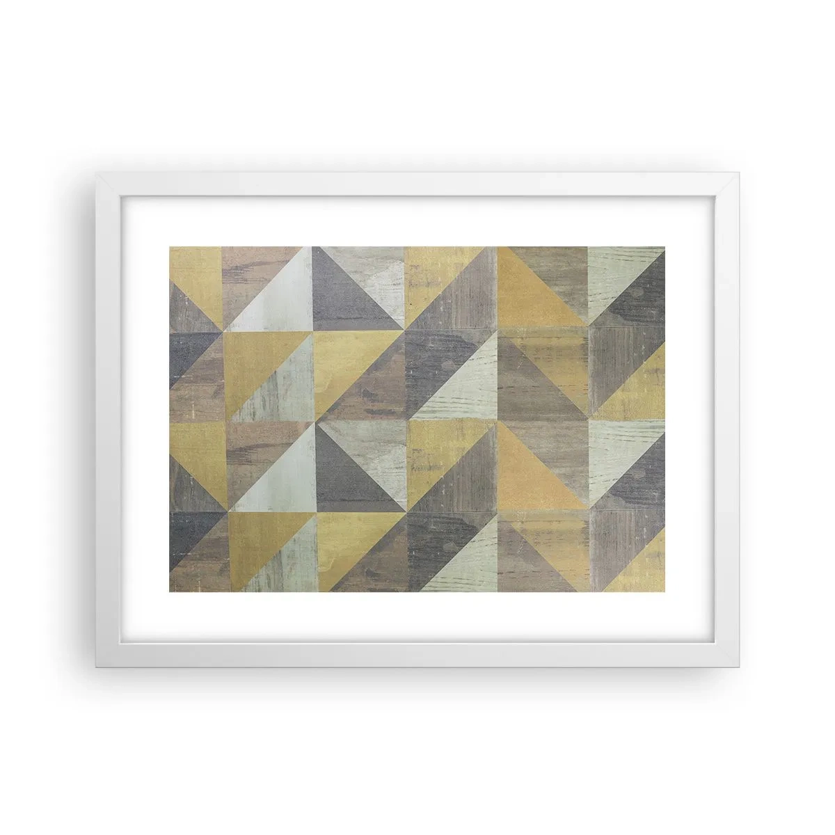 Plagát v bielom ráme - V uhle trojuholníka - 40x30 cm