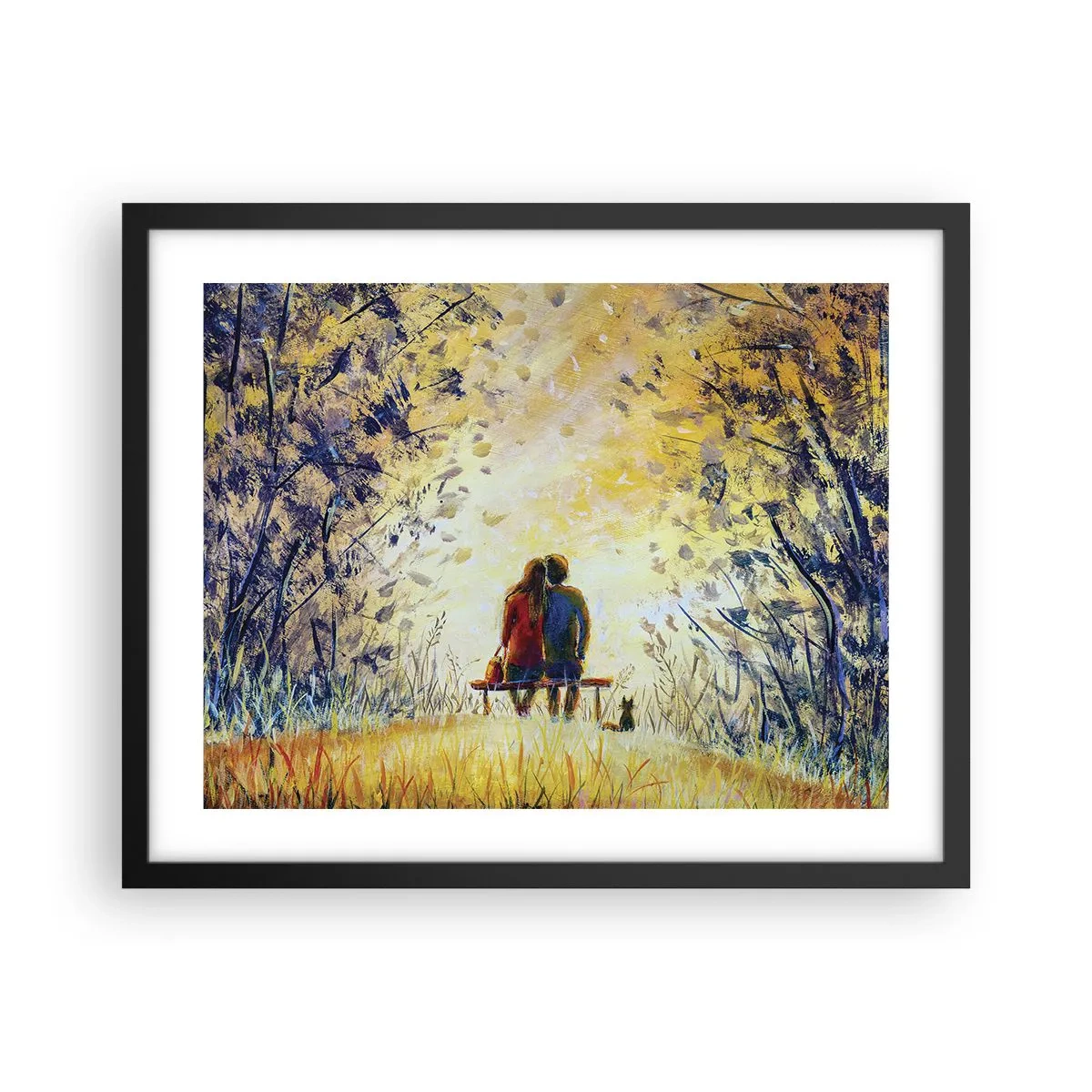 Plagát v čiernom ráme - Magický okamih - 50x40 cm