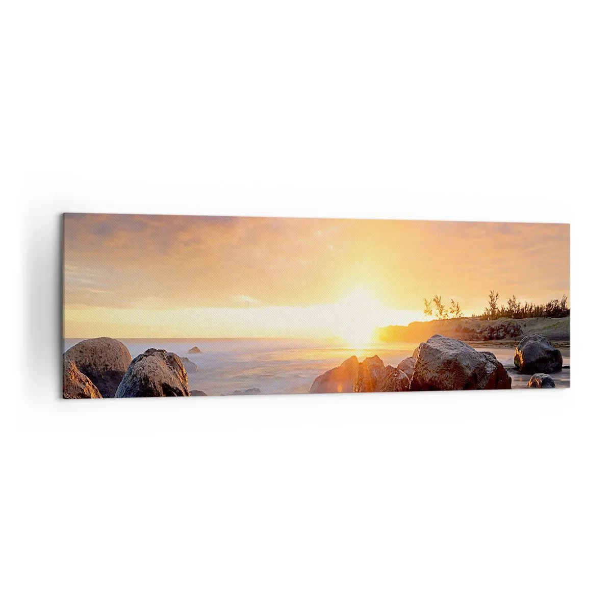 Obraz na plátne - Svetlý večerný vánok - 160x50 cm