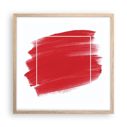 Plagát v ráme zo svetlého duba - Mimo rám - 50x50 cm