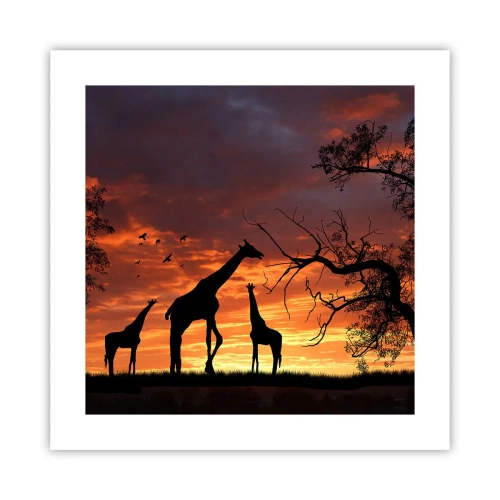 Plagát - Malá večera v kruhu najbližších - 40x40 cm