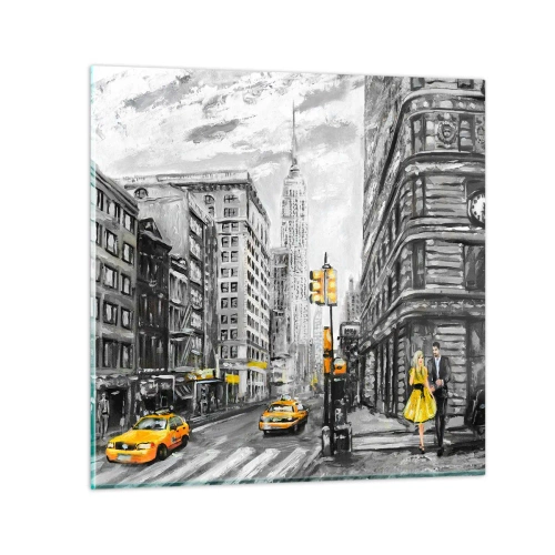 Obraz na skle - Newyorský príbeh - 50x50 cm
