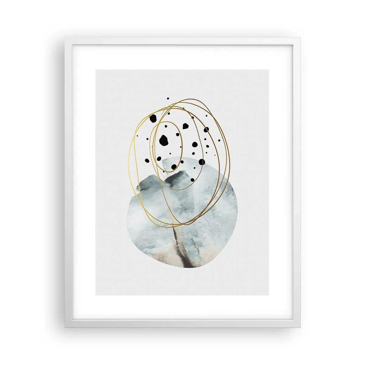 Plagát v bielom ráme - V objatí priestoru - 40x50 cm