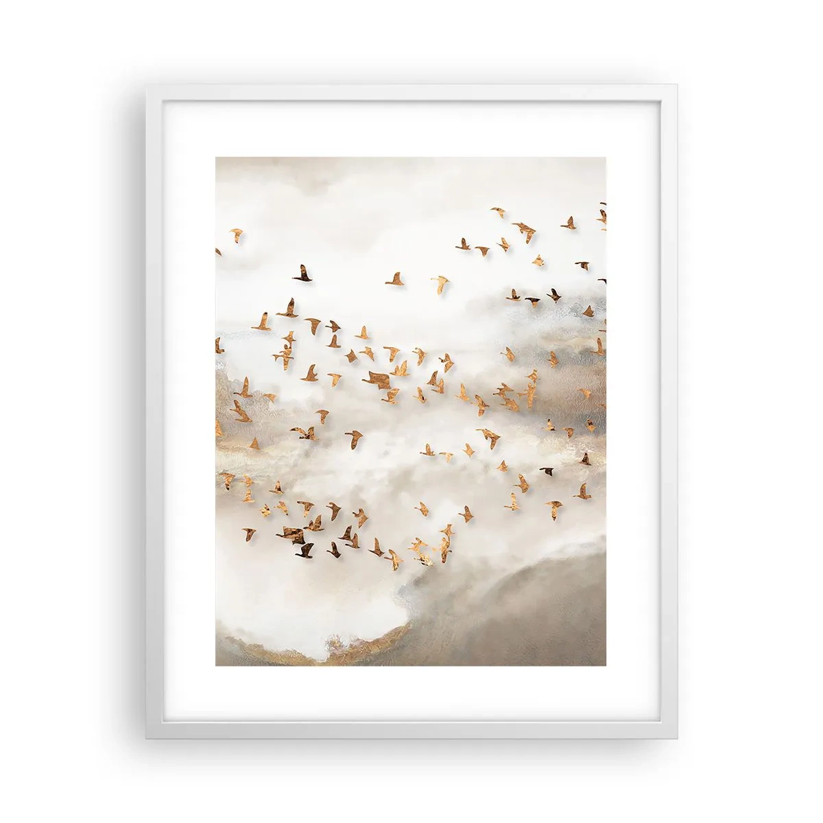 Plagát v bielom ráme - Už je čas... - 40x50 cm