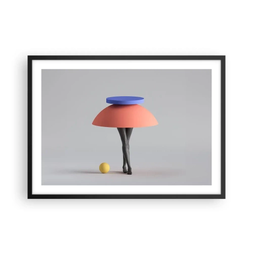 Plagát v čiernom ráme - Surrealistická kompozícia - 70x50 cm