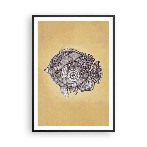 Plagát v čiernom ráme - Z oceánu ornamentov - 70x100 cm