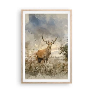 Plagát v ráme zo svetlého duba - Dôstojnosť - sila - majestátnosť - 61x91 cm