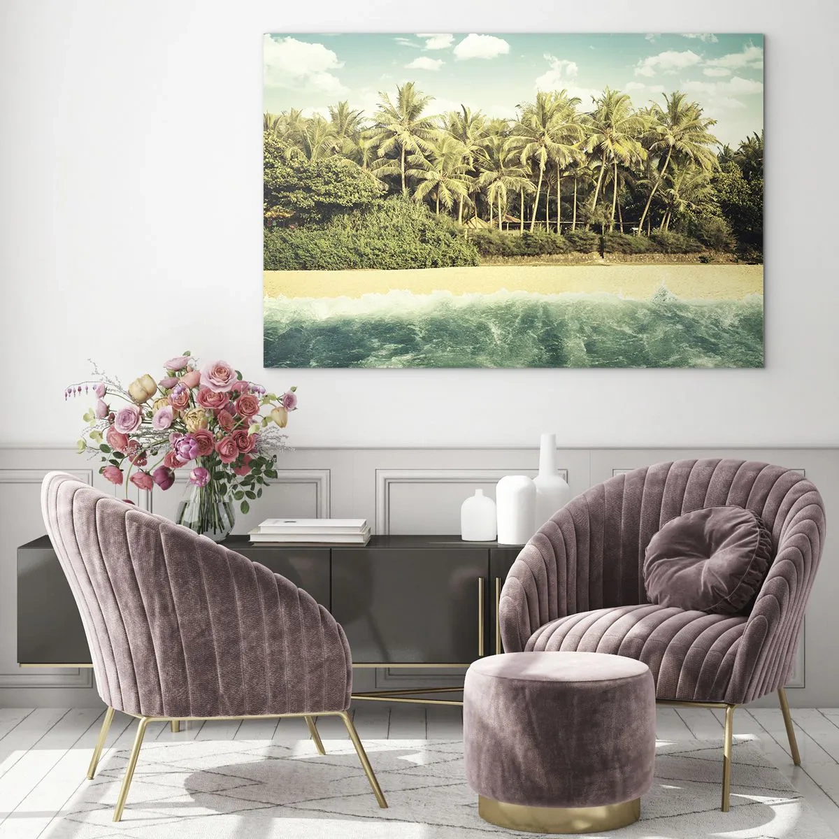 Obraz na skle - Čo napríklad tu? - 100x70 cm