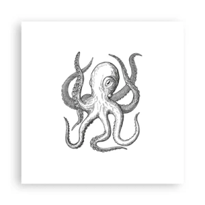 Plagát - Tancujúca s vlnami - 40x40 cm