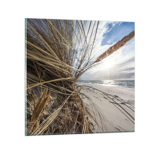 Obraz na skle - Stretnutie živlov - 30x30 cm