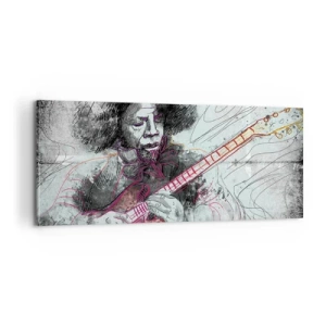 Obraz na plátne - Na vlnách hudby - 100x40 cm