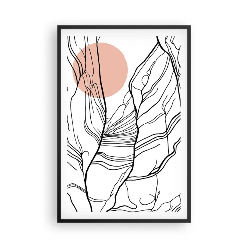 Plagát v čiernom ráme - V sieti vetvičiek - 61x91 cm