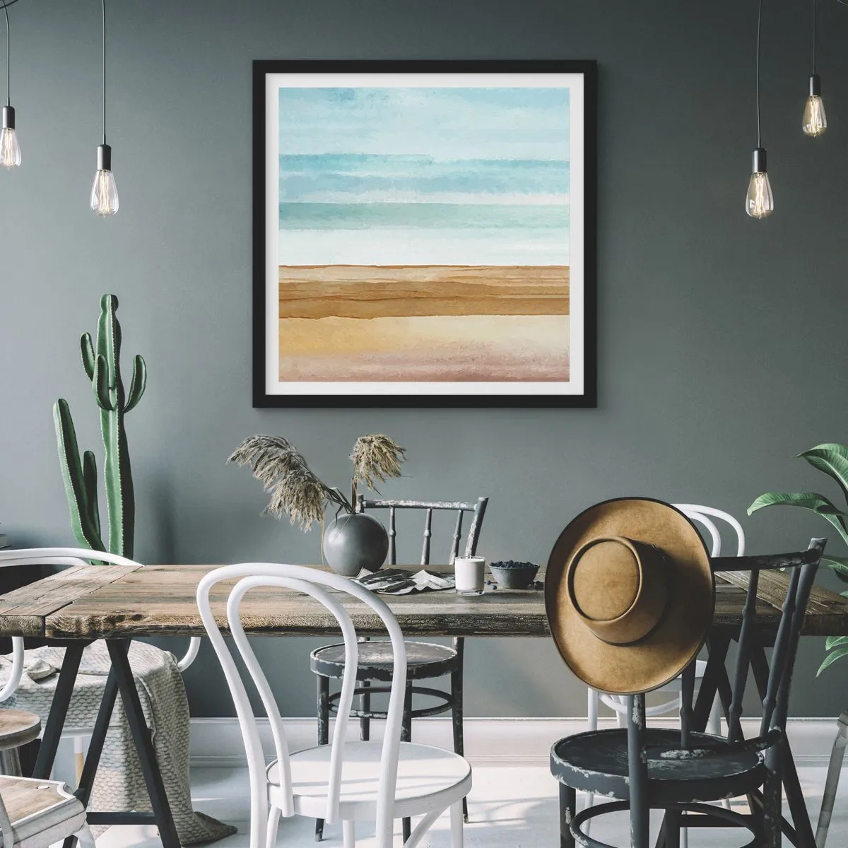 Plagát v čiernom ráme - Utešenie - 40x40 cm