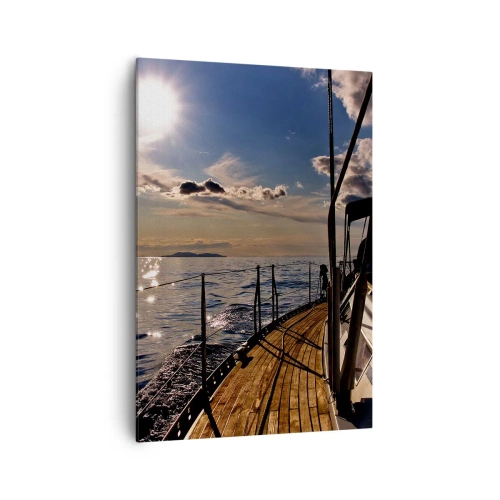 Obraz na plátne - Plavba smerom k slnku - 70x100 cm