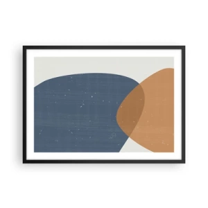 Plagát v čiernom ráme - Ovály a vplyvy - 70x50 cm