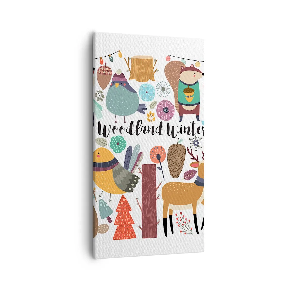 Obraz na plátne - Rozprávkové sviatky v lese - 55x100 cm