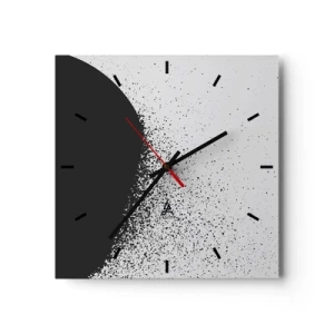 Nástenné hodiny - Pohyb častíc - 40x40 cm