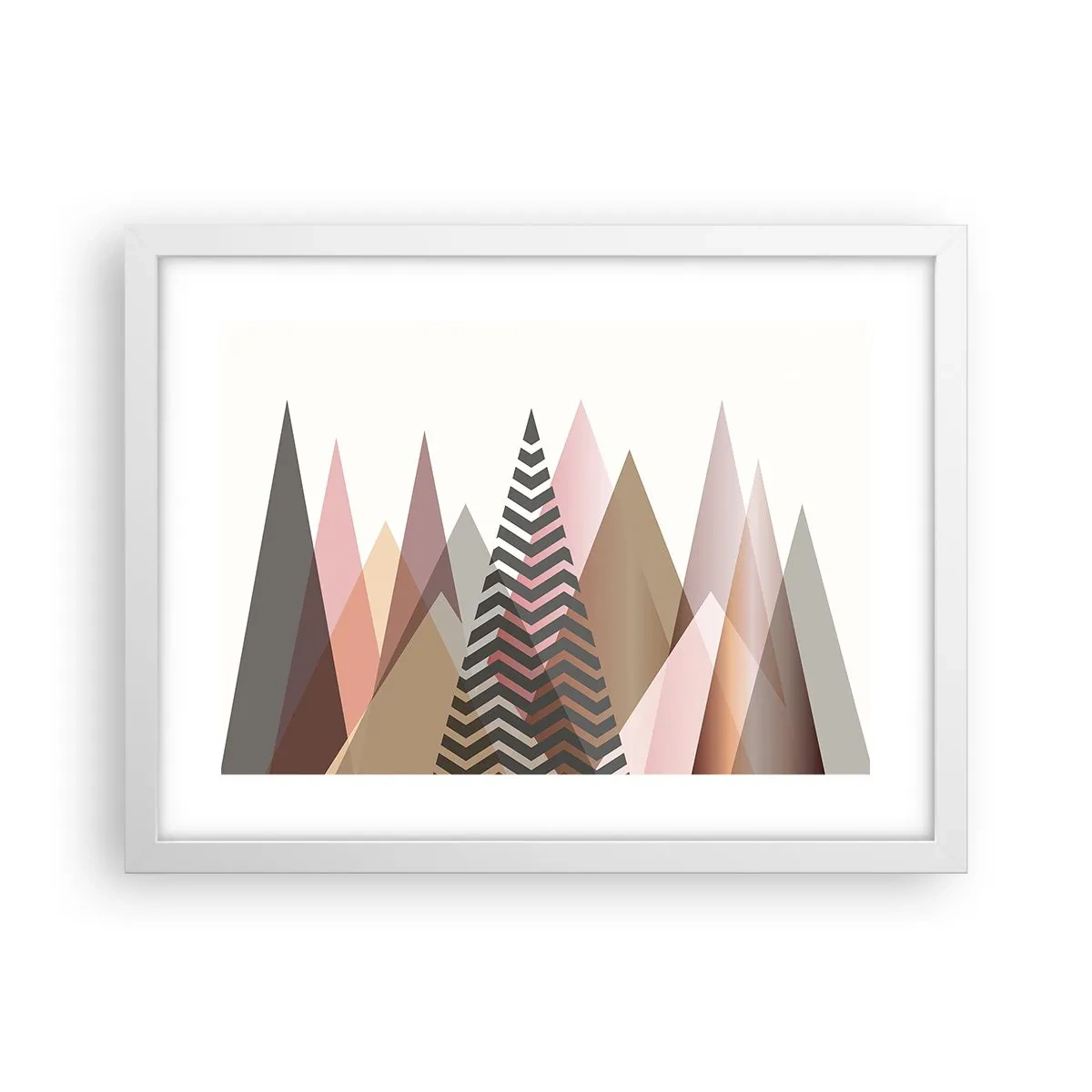 Plagát v bielom ráme - Pyramidálny pohľad - 40x30 cm