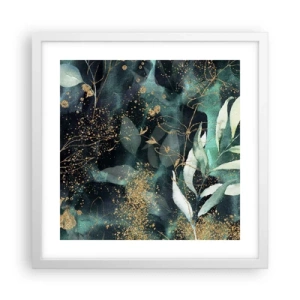 Plagát v bielom ráme - Kúzelná záhrada - 40x40 cm