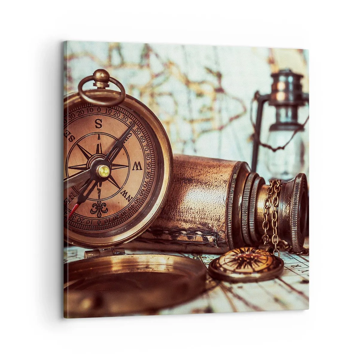 Obraz na plátne - Pirátske dobrodružstvo v Karibiku čaká - 60x60 cm