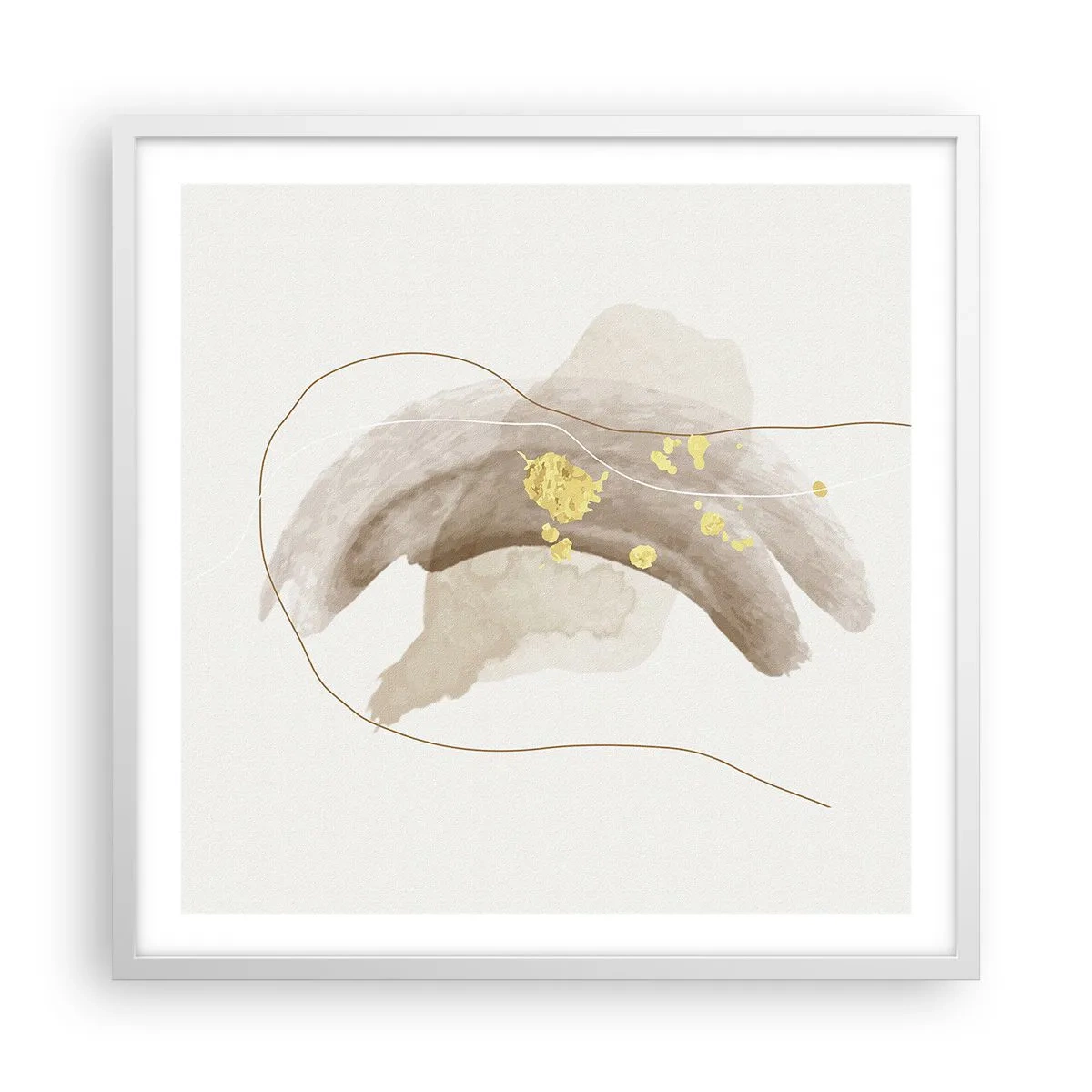 Plagát v bielom ráme - Vesmírna bytosť - 60x60 cm