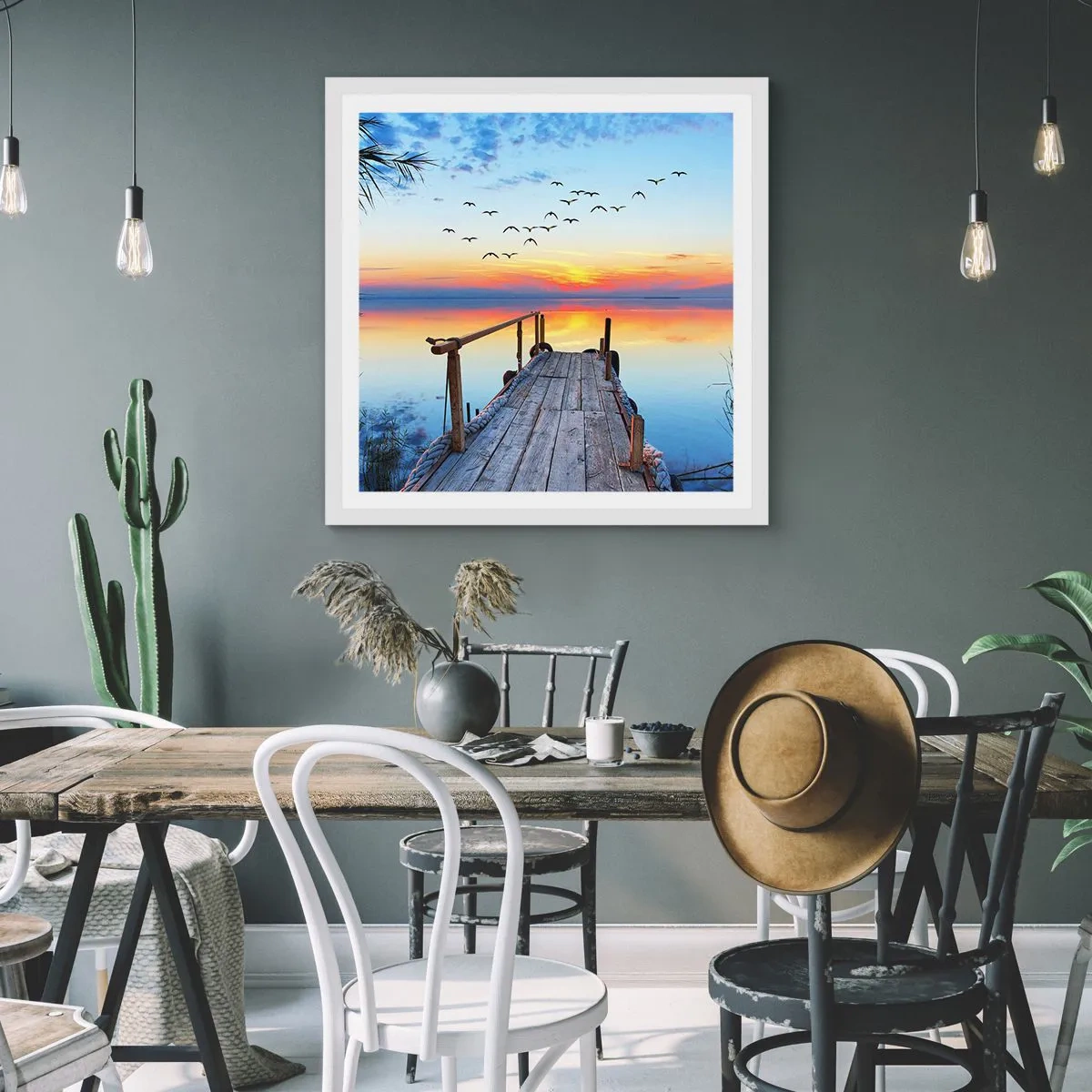 Plagát v bielom ráme - Je čas isť späť… - 50x50 cm