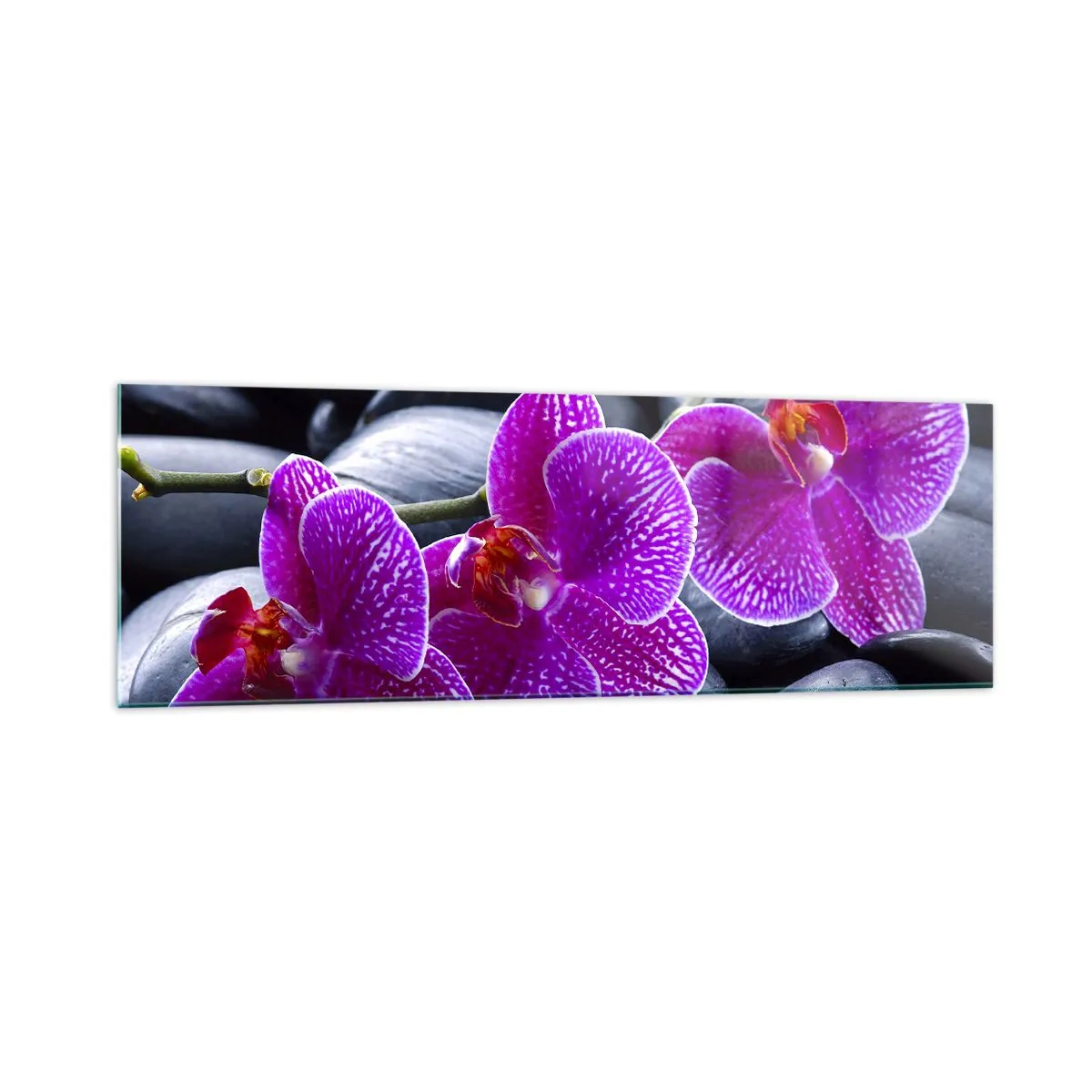 Obraz na skle - Kamene sa rozžiarili nadšením - 160x50 cm