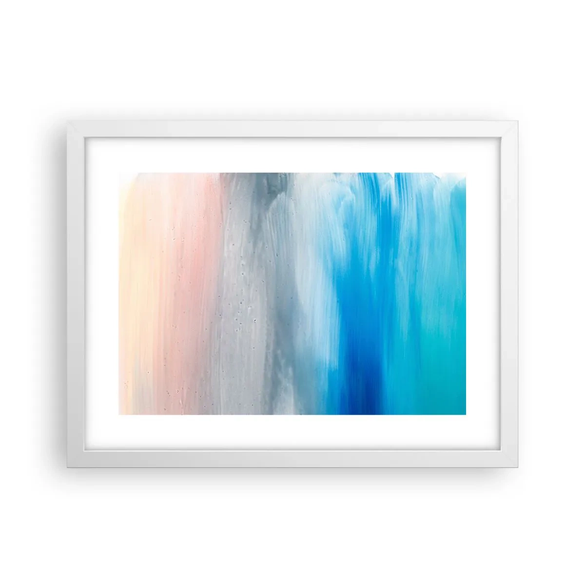 Plagát v bielom ráme - Živly: vzduch - 40x30 cm