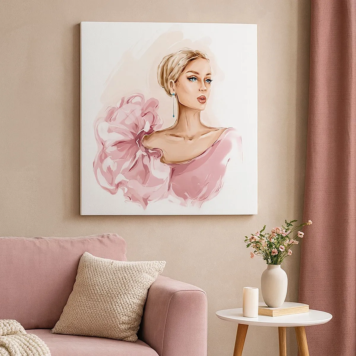 Obraz na plátne - Ako maľovaná… - 30x30 cm