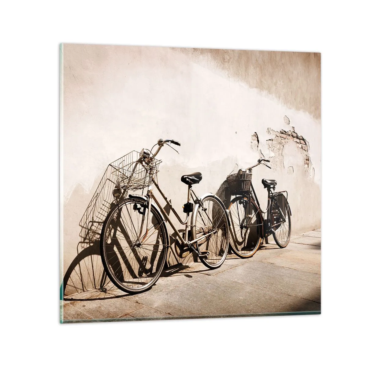 Obraz na skle - Nezabudnuteľné kúzlo minulosti - 60x60 cm