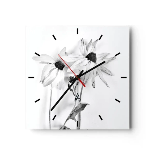 Nástenné hodiny - Nikto nechce byť sám - 40x40 cm