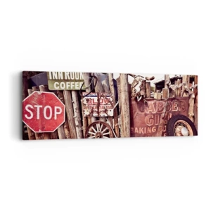 Obraz na plátne - A čas sa zastavil - 90x30 cm