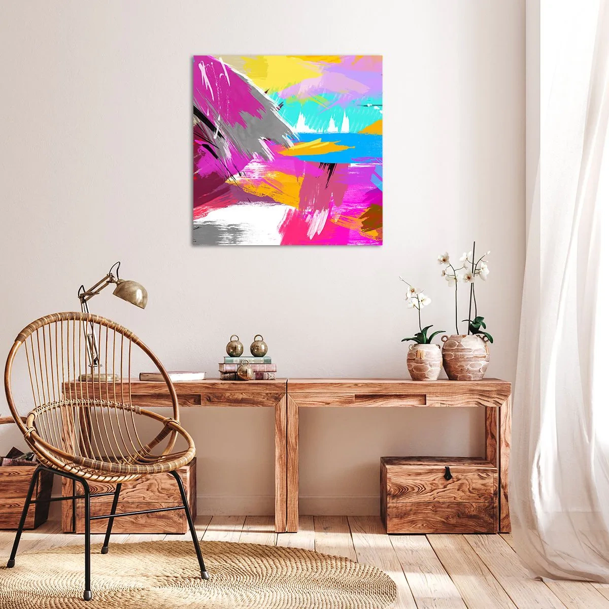 Obraz na plátne - Šmuha, šmuha, sama šmuha - 70x70 cm
