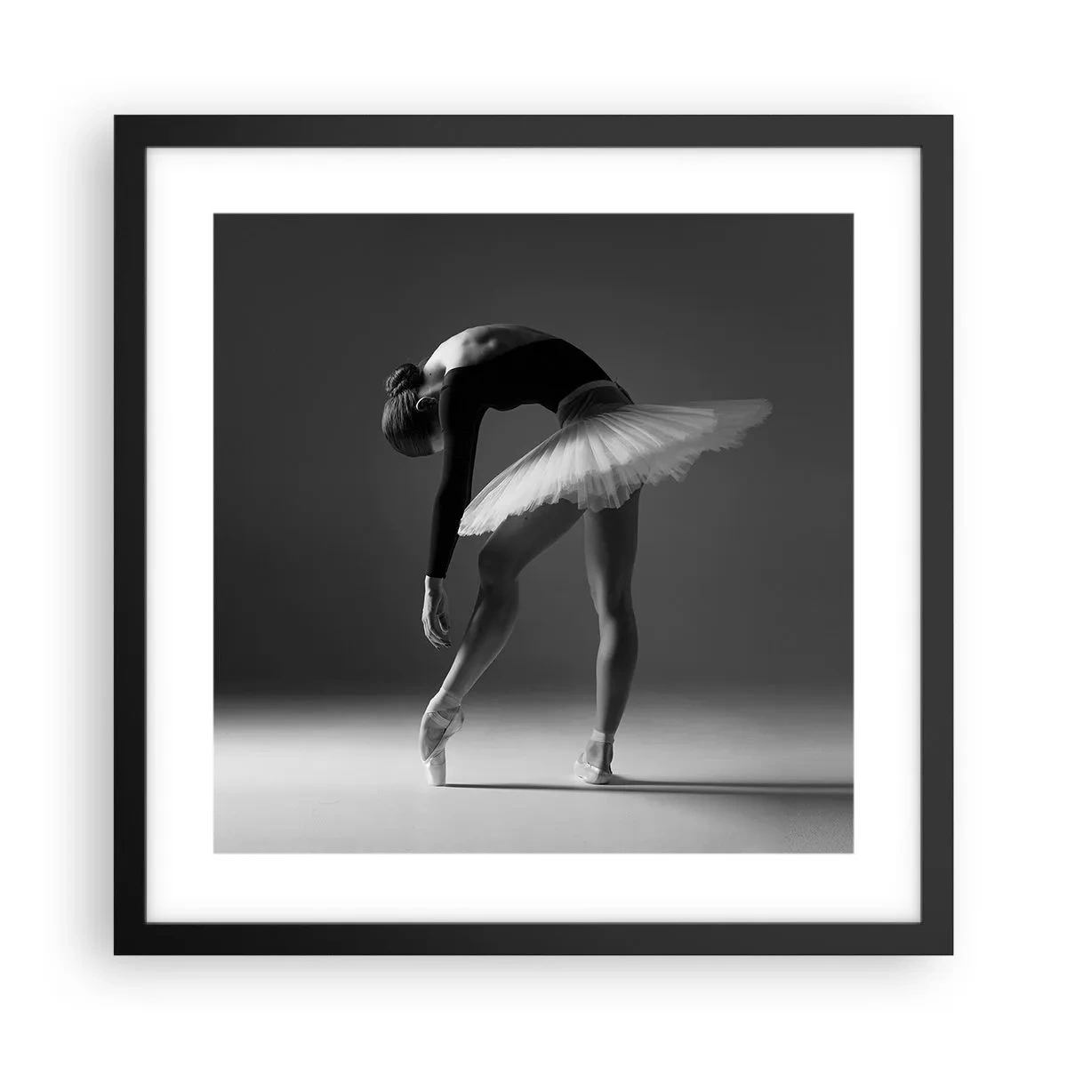 Plagát v čiernom ráme - Bella ballerina - 40x40 cm