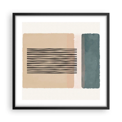 Plagát v čiernom ráme - Všetko v poriadku - 50x50 cm