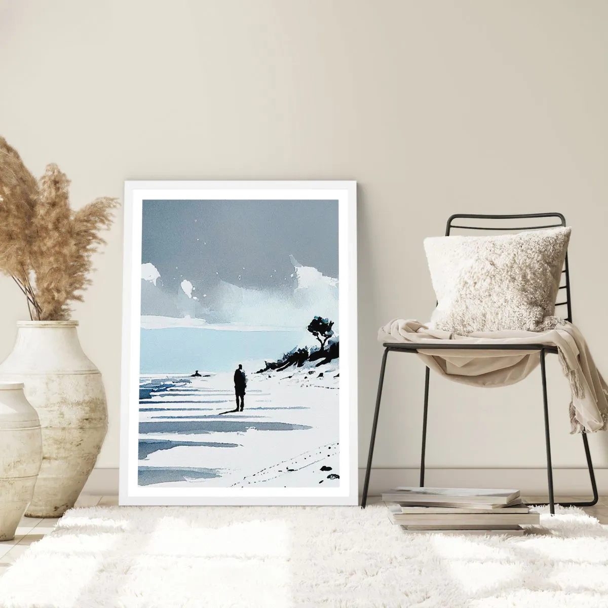 Plagát v bielom ráme - O samote - 50x70 cm