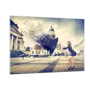 Obraz na skle - Je taký vietor… - 120x80 cm